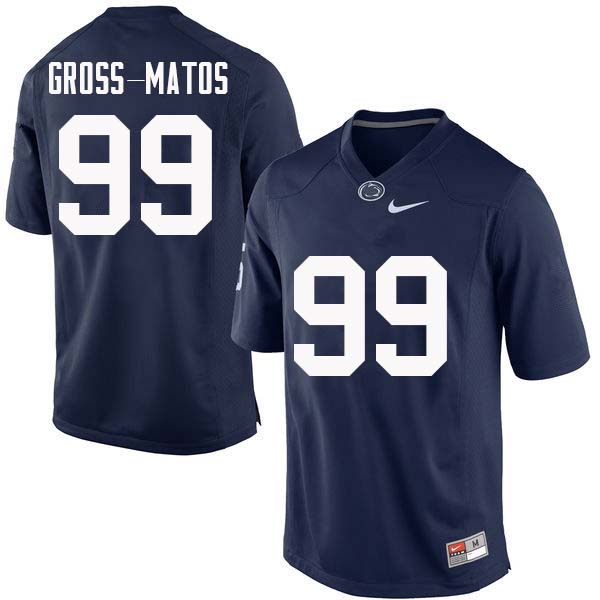 Men #99 Yetur Gross-Matos Penn State Nittany Lions College Football Jerseys Sale-Navy